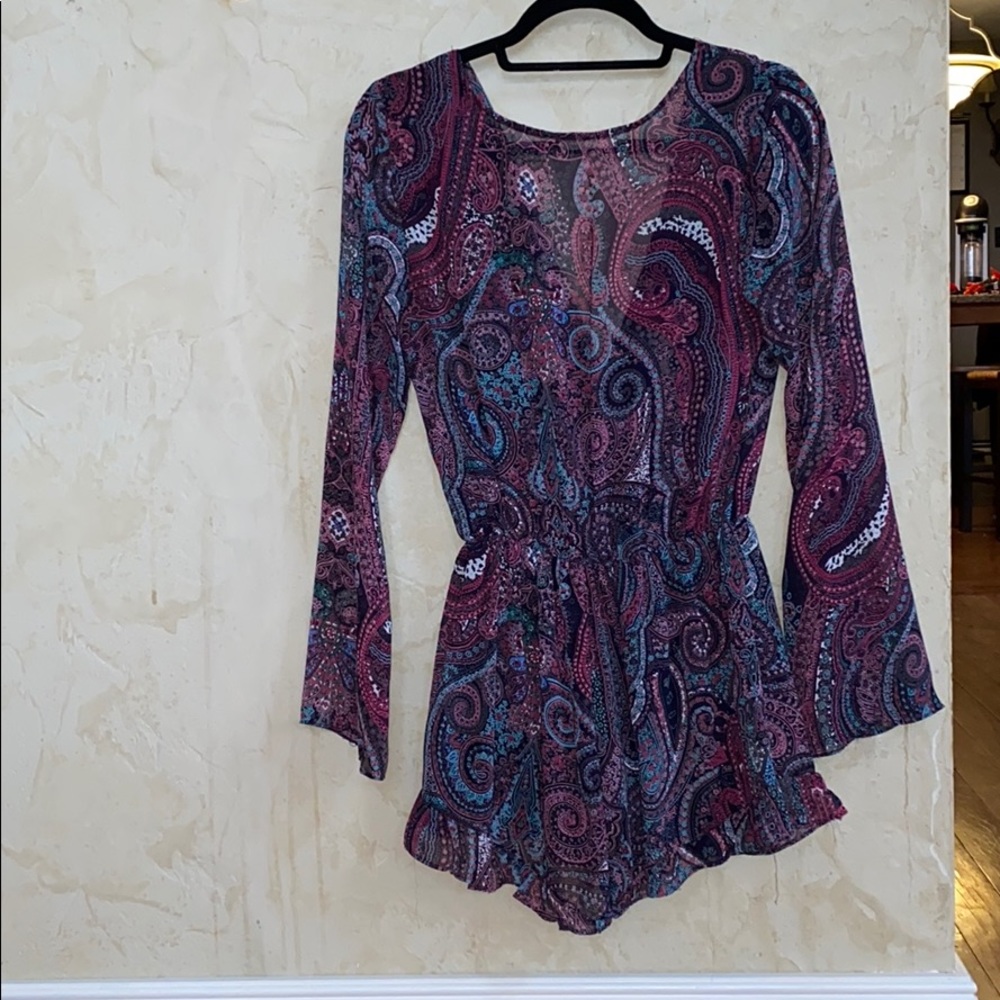 Altard State Pattern Deep V Romper - image 3